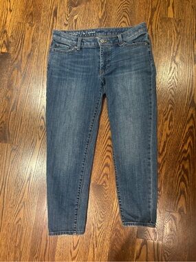 Talbots Indigo Mid-Rise Slim Cropped Jeans